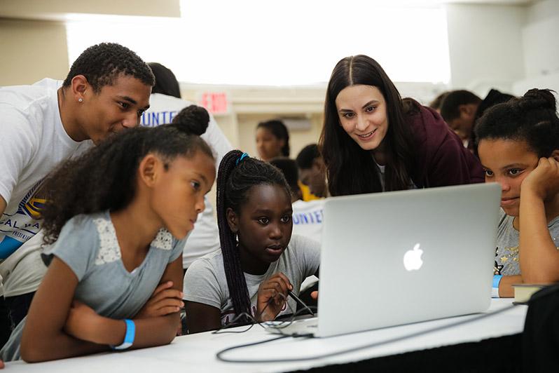 Students at Warriors workshop